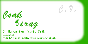 csak virag business card