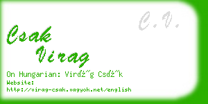 csak virag business card